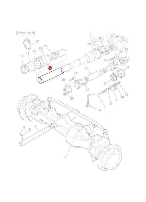 Guard Shaft - 3774707M1 - Massey Tractor Parts