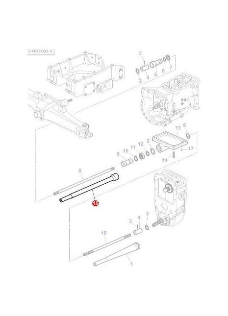 Guard Shaft - 3800306M1 - Massey Tractor Parts