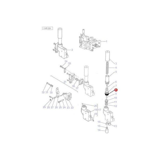 Guide Pressure Control - 1867421M2 - Massey Tractor Parts