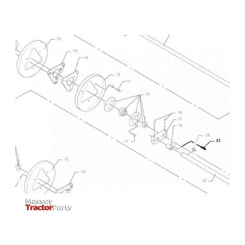 Massey Ferguson Hair Pin - D28283853 | OEM | Massey Ferguson parts | Auger-Massey Ferguson-Auger,Farming Parts,Machinery