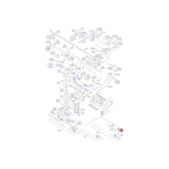 Half Section Serrated l/h - D44104000 - Massey Tractor Parts