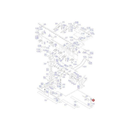 Half Section Serrated l/h - D44104000 - Massey Tractor Parts