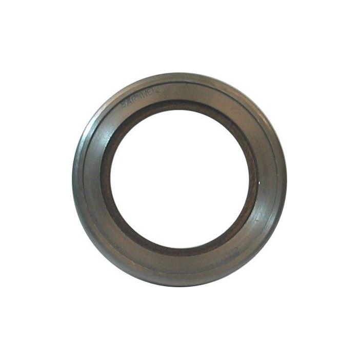 A smooth-finished, circular AGCO msa - Half Shaft Seal - 104628, with a central hole, viewed from above against a white background.