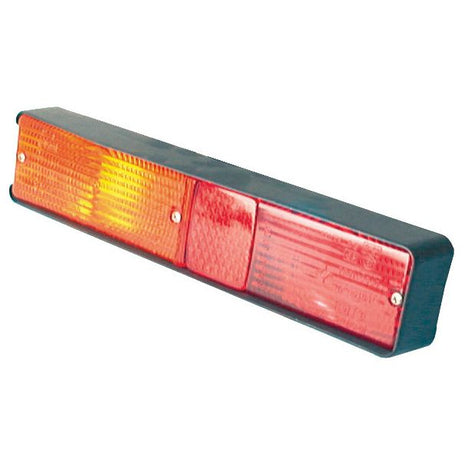 Sparex Rear Combination Light (Halogen), featuring three functions including brake, tail, and indicator lights; with one amber indicator light and two red brake lights, all encased in a black housing. Model: S.71008 for RH & LH at 12V power.