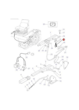 Handbrake Switch  - 3380073M1 - Massey Tractor Parts