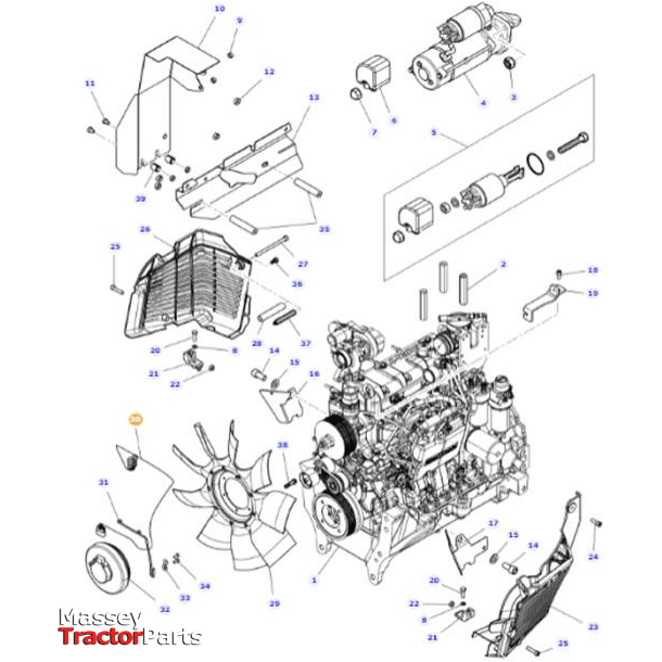 Massey Ferguson Harness - 4374489M1 | OEM | Massey Ferguson parts | Wiring Harnesses-Massey Ferguson-Engine Electrics and Instruments,Farming Parts,Lighting & Electrical Accessories,Tractor Parts,Wiring Harnesses