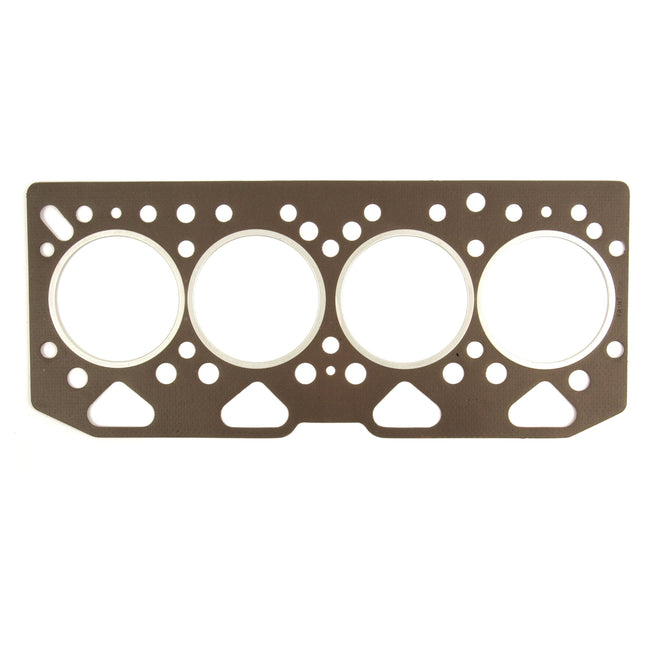 A Sparex Head Gasket - 4 Cyl. (4.40, T4.40, 4.40TW, C4.40) | Sparex Part No.S.42400, designed with four large circular cutouts and multiple smaller holes, crafted specifically for a Perkins engine model.