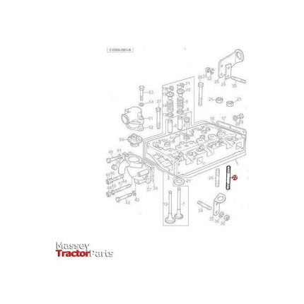 Massey Ferguson Head Stud - 734308M1 | OEM | Massey Ferguson parts | Cylinder Head Studs & Bolts-Massey Ferguson-Cylinder Head Components,Cylinder Head Studs & Bolts,Engine & Filters,Engine Parts,Farming Parts,Tractor Parts