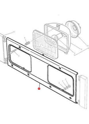 Headlight Surround - 1694993M5 - Massey Tractor Parts