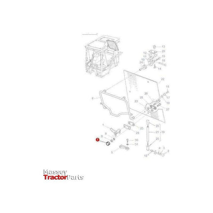 Massey Ferguson Helmet - 3619609M1 | OEM | Massey Ferguson parts | Cab Trim-Massey Ferguson-Cab Glass & Glazing Tools,Cabin & Body Panels,Farming Parts,Rear,Tractor Parts