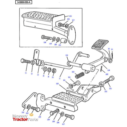 Massey Ferguson Hex Head Bolt 7/16"-14 X 25 - 353698X1 | OEM | Massey Ferguson parts | Bolts & Set Screws-Massey Ferguson-Bolts,Bolts & Set Screws,Farming Parts,Metric,Nuts,Screws & Fasteners,Towing & Fasteners,Tractor Parts,UNC,UNF