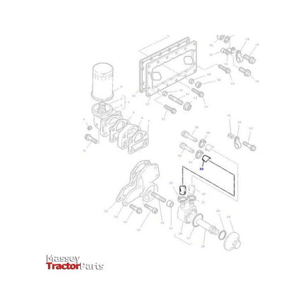 Massey Ferguson Hose - 4225378M1 | OEM | Massey Ferguson parts | Engines-Massey Ferguson-Cooling Parts,Engine & Filters,Farming Parts,Radiator Hoses,Tractor Parts