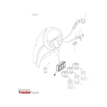 Massey Ferguson Housing - 4290438M2 - 4290438M3 | OEM | Massey Ferguson parts | Instrument Panels-Massey Ferguson-