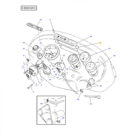 Housing Gasket - 1669957M1 - Massey Tractor Parts