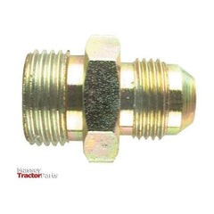 Hydraulic Adaptor 3/4" UNF  Male - 3/4" JIC Male
 - S.8565 - Massey Tractor Parts