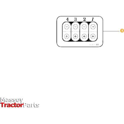 Massey Ferguson Hydraulic Decal - 4279913M2 | Massey Parts-Massey Ferguson-Cabin & Body Panels,Decals & Emblems,Farming Parts,Tractor Body,Tractor Parts