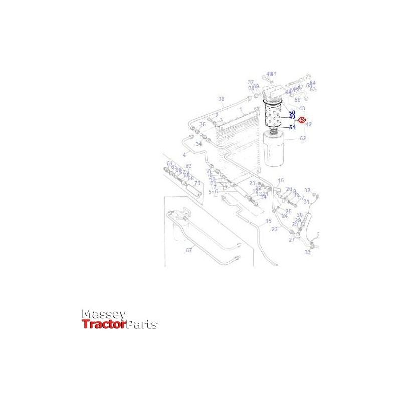 Massey Ferguson Hydraulic Filter - 1810539M92 | OEM | Massey Ferguson parts | Hydraulic & Transmission Oil-Massey Ferguson-Engine & Filters,Farming Parts,Filters,Hydraulic & Transmission Oil,Tractor Parts