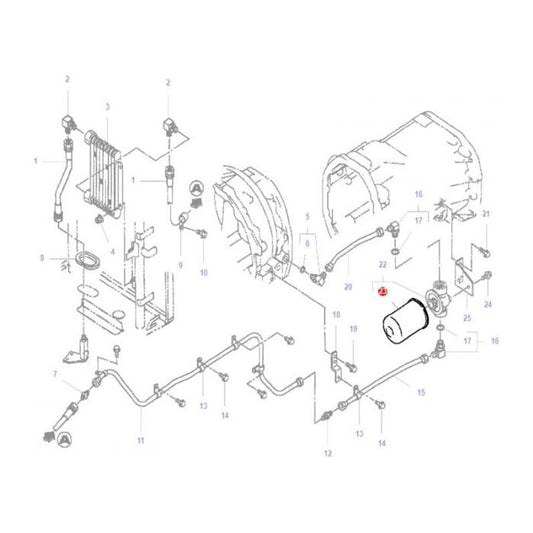 Hydraulic Filter - 3608996M91 - Massey Tractor Parts