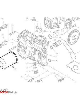 Massey Ferguson Hydraulic Filter - 4300400M1 | OEM | Massey Ferguson parts | Hydraulic & Transmission Oil-Massey Ferguson-Engine & Filters,Farming Parts,Filters,Hydraulic & Transmission Oil,Tractor Parts