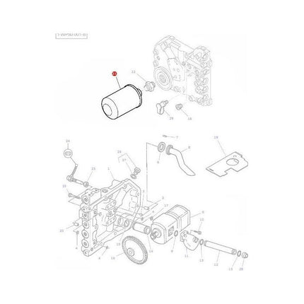 Hydraulic Filter - 4303303M1 - Massey Tractor Parts