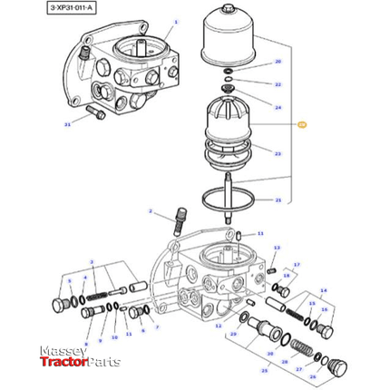 Massey Ferguson Hydraulic Filter Element - 3800350M91 | OEM | Massey Ferguson parts | Filters-Massey Ferguson-Engine & Filters,Farming Parts,Filters,Hydraulic & Transmission Oil,Tractor Parts