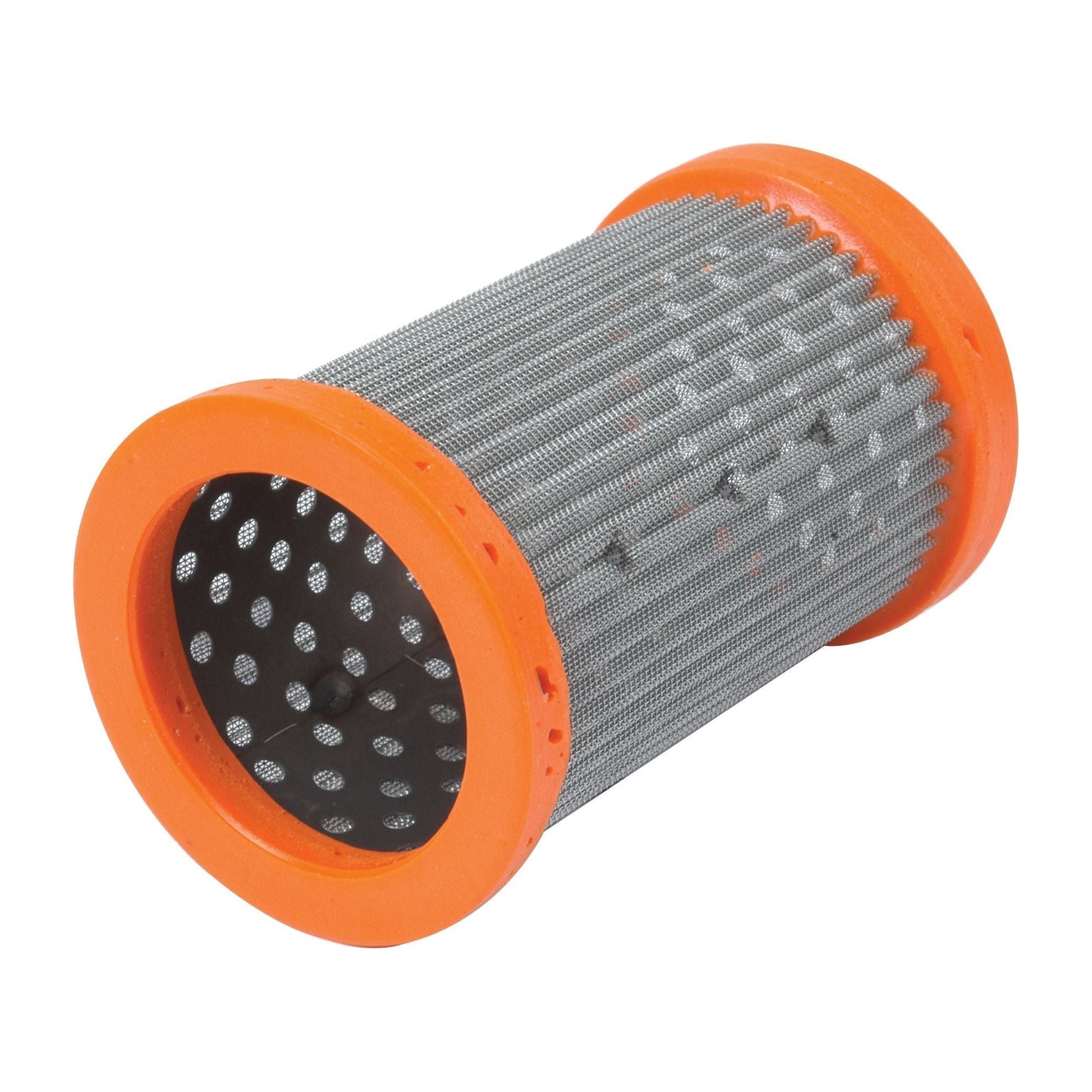 A Sparex Hydraulic Filter - Element (Part No. S.41450) with orange rims on both ends, suitable for Massey Ferguson models.