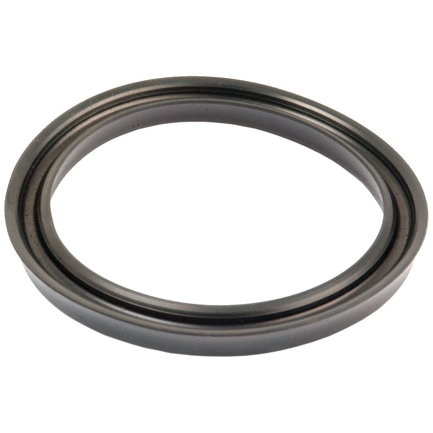 A circular metal gasket or gland-seal with grooves visible on its surface, often employed in Ford / New Holland hydraulic lift piston applications, known as the Hydraulic Piston Seal | Sparex Part No.S.4722 from the brand Sparex.