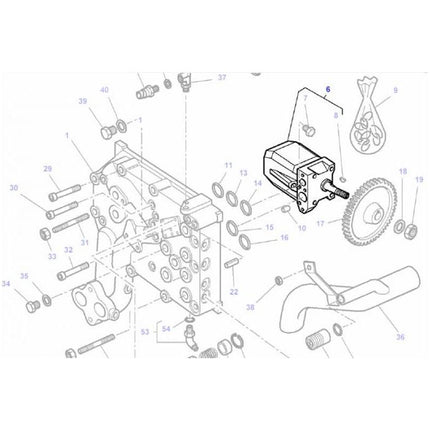 Hydraulic Pump - 3716370M5 - Massey Tractor Parts