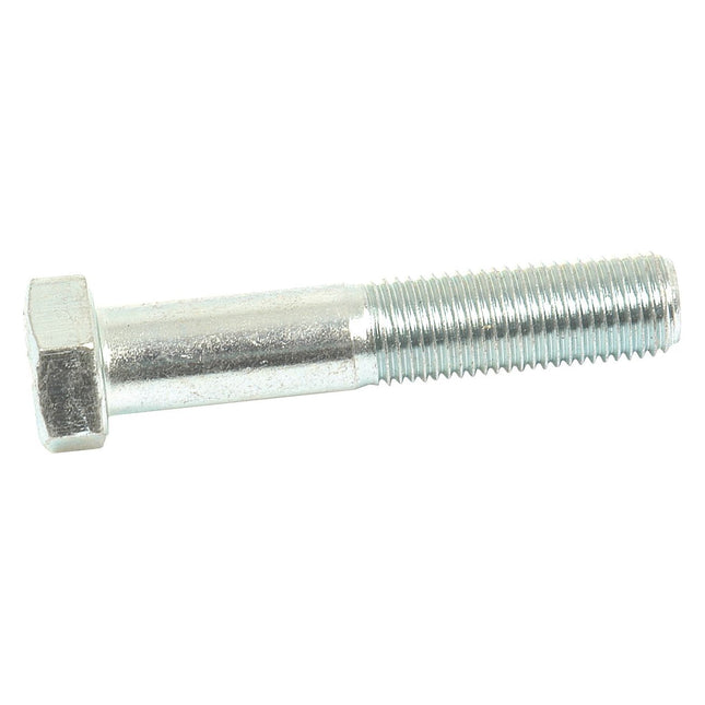 A Sparex Imperial Bolt, measuring 3/8''x2'' with a UNF thread and hexagonal head, tensile strength 8.8 (DIN 931), is shown zinc-plated silver against a white background. Part No. S.53793.