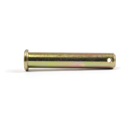 A cylindrical Imperial Clevis Pin Ø5/8'' x 2 29/32'', branded by Sparex and identified as Part No. S.1640, features a hole near one end and a small flange on the opposite end with a Zinc & Gold Passivate finish, isolated on a white background.
