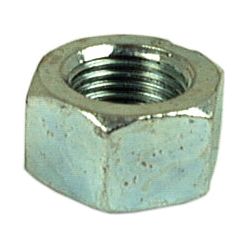 A close-up image of a Sparex 1/2" UNF Imperial Hexagon Nut (DIN 934), featuring its zinc-plated, threaded interior and 8.8 tensile strength.