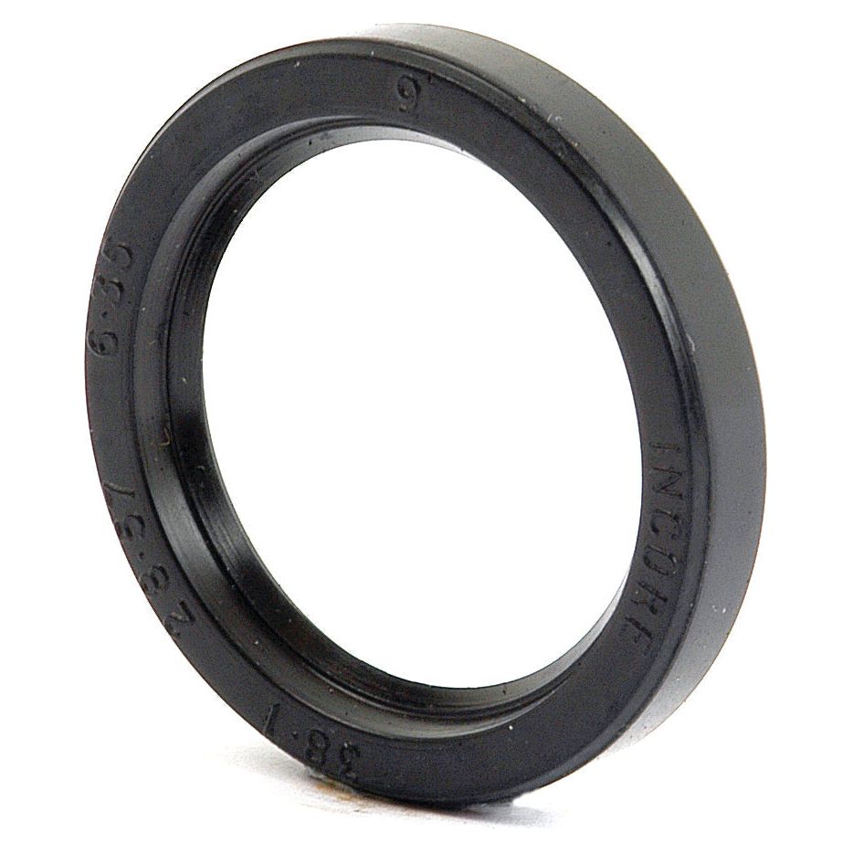 An Imperial Rotary Shaft Seal, measuring 1 1/8'' x 1 1/2'' x 1/4'' with embossed text on its outer ring, compatible with Massey Ferguson models and available as Sparex Part No. S.40747.
