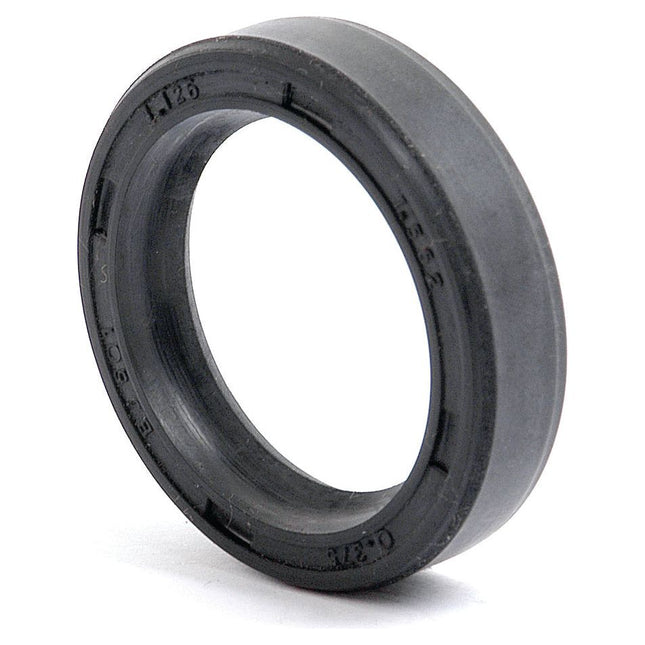 A black rubber oil seal with a circular shape, resembling an Imperial Rotary Shaft Seal from Sparex (Product No. S.40746), is displayed against a white background. The seal features some engraved numbers and letters on its surface, similar to those found on parts for a Massey Ferguson 135 tractor.