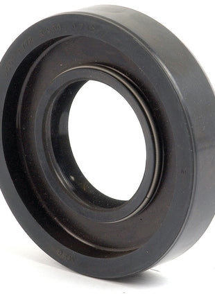 The Sparex Imperial Rotary Shaft Seal, measuring 1 3/4'' x 3 1/2'' x 3/4'', is a black rubber oil seal featuring a metal spring inside. It is designed for industrial machinery to prevent fluid leakage between moving parts and ensures precision and durability, making it ideal for Ford New Holland compatibility. (Sparex Part No. S.65681)