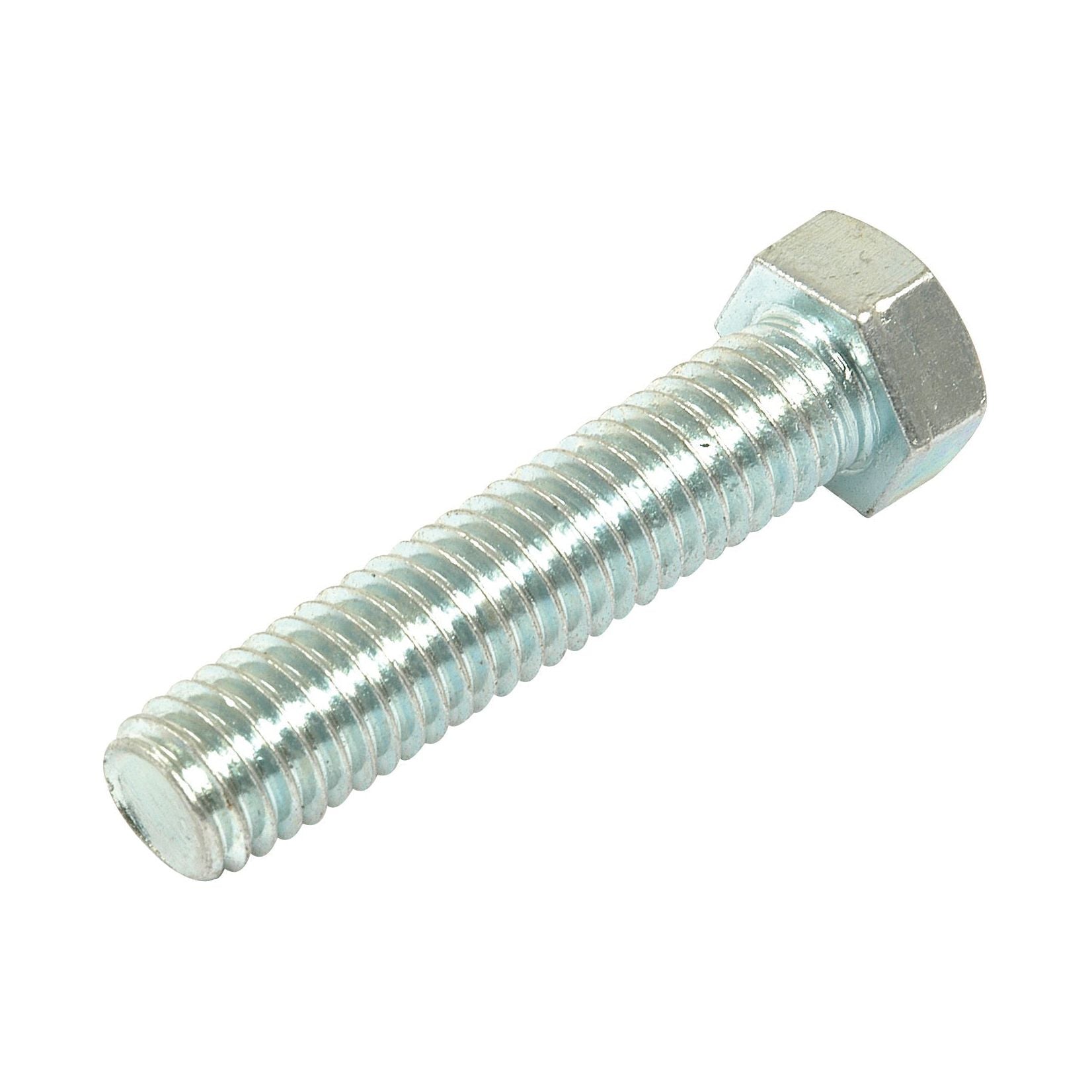 A close-up image of a metallic hex bolt with a threaded shaft. The bolt, the Sparex imperial setscrew (part number S.8800), features a hexagonal head and a shiny, reflective surface.