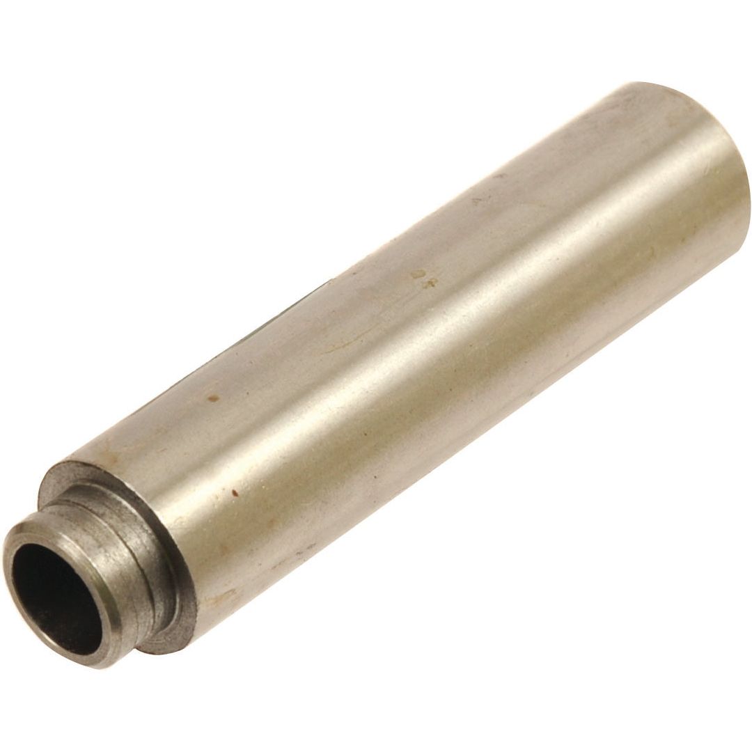 A cylindrical metal tube with smooth surfaces and an open, threaded end, identified as the Sparex Inlet Valve Guide (Part No. S.67371) for industrial components such as Massey Ferguson tractors.