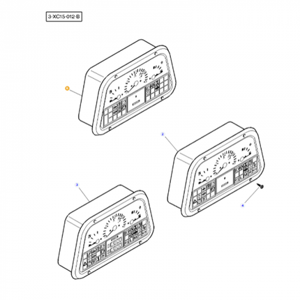 Instrument Panel - 3815770M93 - Massey Tractor Parts