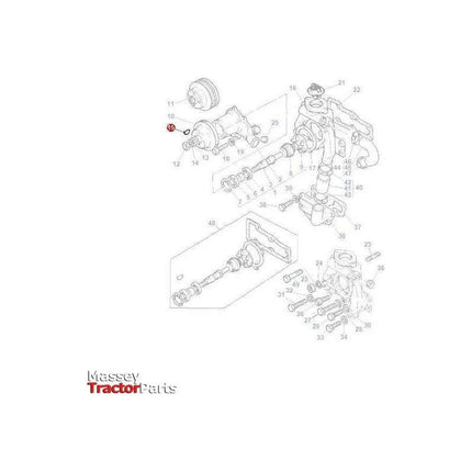 Massey Ferguson Key Pulley - 1691X | OEM | Massey Ferguson parts | Water Pump Pulleys-Massey Ferguson-Cooling Parts,Engine & Filters,Farming Parts,Tractor Parts,Water Pump Assemblies,Water Pumps & Repair Kits