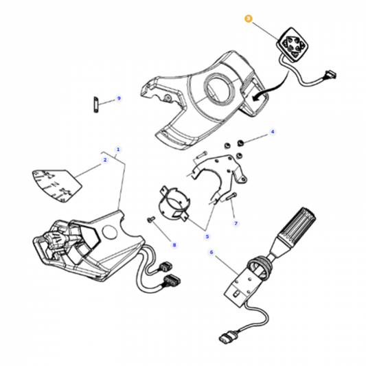 Keyboard - 4295762M3 - Massey Tractor Parts