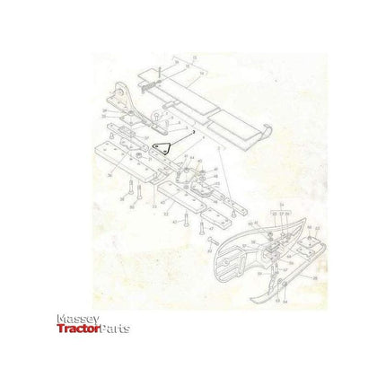 Massey Ferguson Knife Section - 817020M1 | OEM | Massey Ferguson parts | Legs & Cutter Bars-Massey Ferguson-Combine,Farming Parts,Harvesting & Cutting,Knife Sections,Legs & Cutter Bars,Machinery,Machinery Parts,Subsoiler,Tillage,Tractor Parts