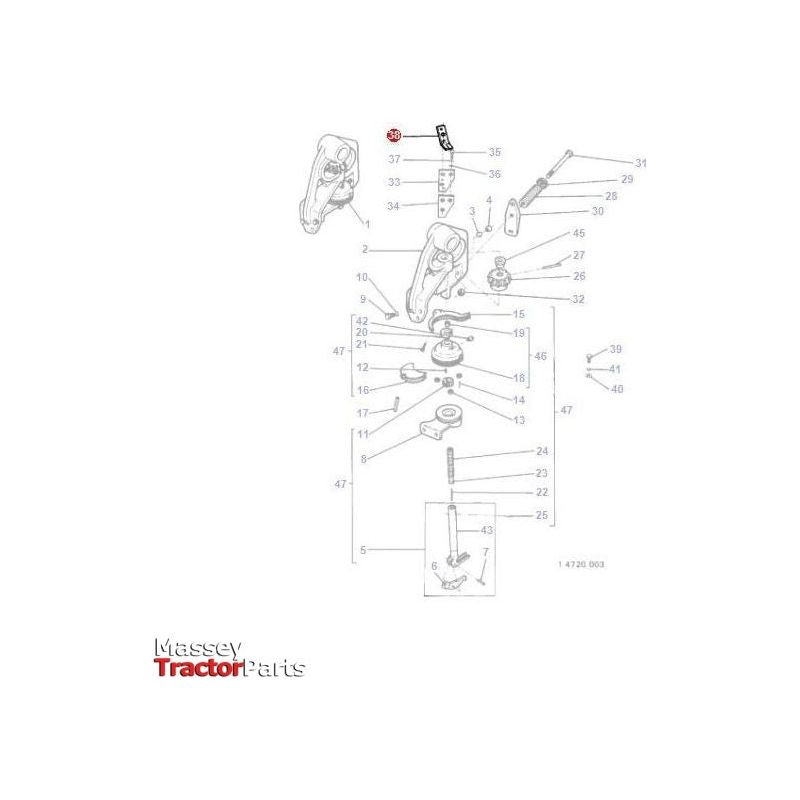 Massey Ferguson Knotter Knife - 918748M1 | OEM | Massey Ferguson parts | Baler-Massey Ferguson-Baler,Baler & Silage Wagon,Farming Parts,Harvesting & Cutting,Knotter,Machinery,Machinery Parts,Tractor Parts