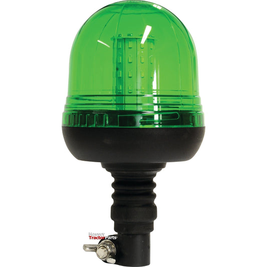 The Sparex LED Beacon (Green), an impressive Class 3 interference flexible pin light running on 12-24V, features a black base and a cylindrical LED array inside that boasts remarkable LED Lumens.