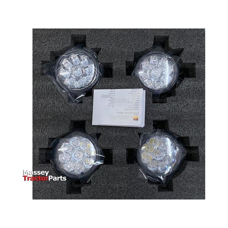 LED Work Light Kit, Interference: Class 3, RH & LH, 4050 Lumens Raw - S.163751 - Farming Parts