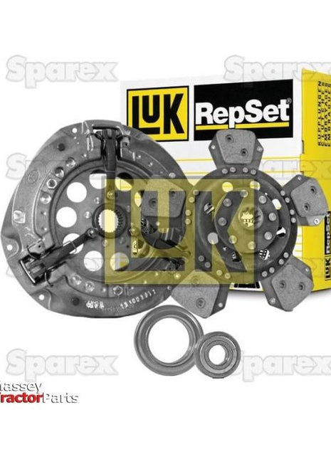 A Clutch Kit with Bearings, Sparex Part No. S.147035, displayed against a Luk RepSet branded box suitable for Massey Ferguson models.