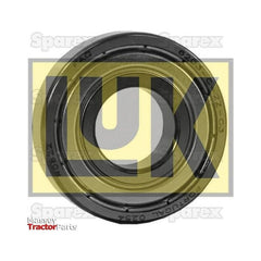 A circular bearing with seal type ZZ and text "UX" in yellow overlay. The background features the Massey Tractor Parts logo, and the model number "72107" is embossed around the bearing's edge. The product is a Spigot Bearing - S.146116 manufactured by Sparex, suitable for Case IH tractors.