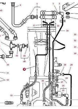 Massey Ferguson - Left Hand Tubing - 3715867M1 - Massey Tractor Parts