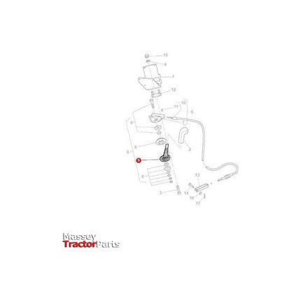 Massey Ferguson Lever - 4285769M1 | OEM | Massey Ferguson parts | Throttle-Massey Ferguson-Engine & Filters,Farming Parts,Fuel Delivery Parts,Throttle Levers,Tractor Parts