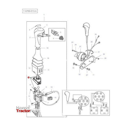 Massey Ferguson Lever - AL5020373 | OEM | Massey Ferguson parts | Linkage-Massey Ferguson-Farming Parts,Hydraulic Valves,Hydraulics,Levers,Spares & Components,Tractor Parts