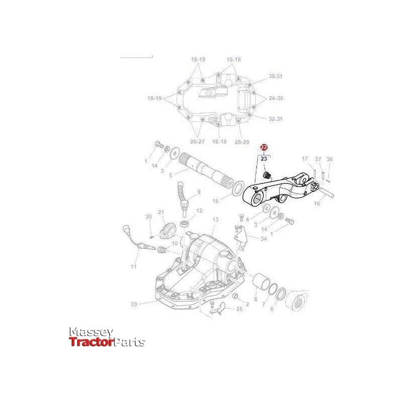 Massey Ferguson Lift Arm L/H Side - 3796038M3 - 3796038M4 | OEM | Massey Ferguson parts | Linkage-Massey Ferguson-