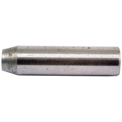 A cylindrical metal rod with one end slightly tapered and a rough surface finish, isolated on a white background, ideal for use in Sparex linkage control systems - the Linkage Control Support Pin | Sparex Part No. S.42700.